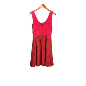 Moulinette Soeurs (Anthropologie) Side Zip Lace Dress Women's Size 4 Cottagecore